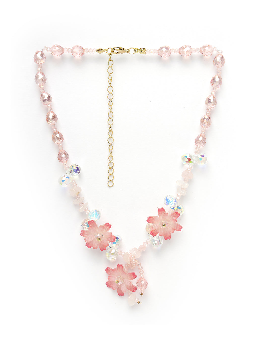 Collar de flor de cerezo rosa