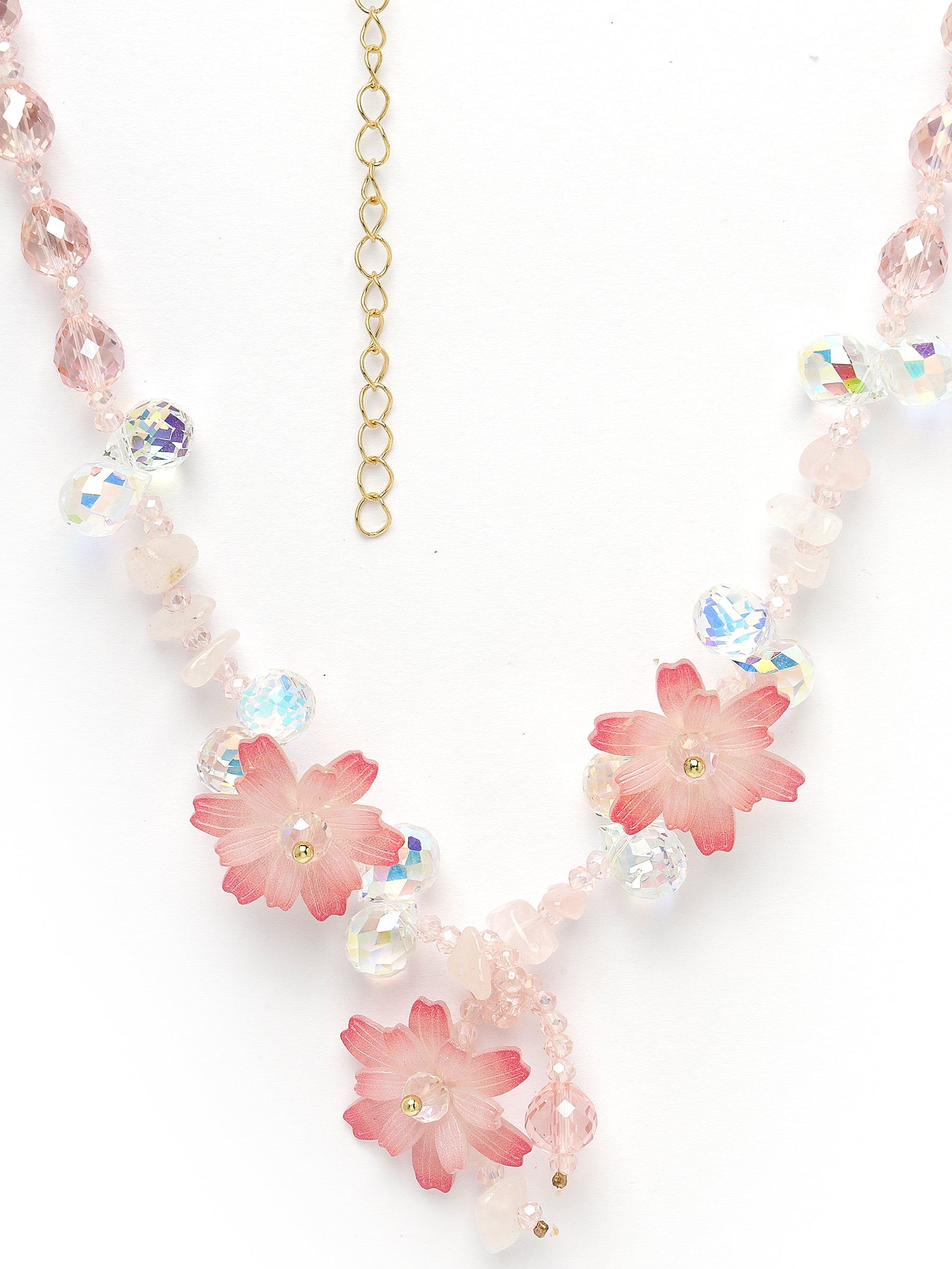 Collar de flor de cerezo rosa