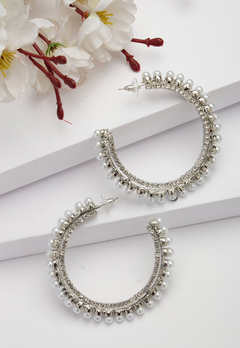 C-Shaped Hoop Earrings