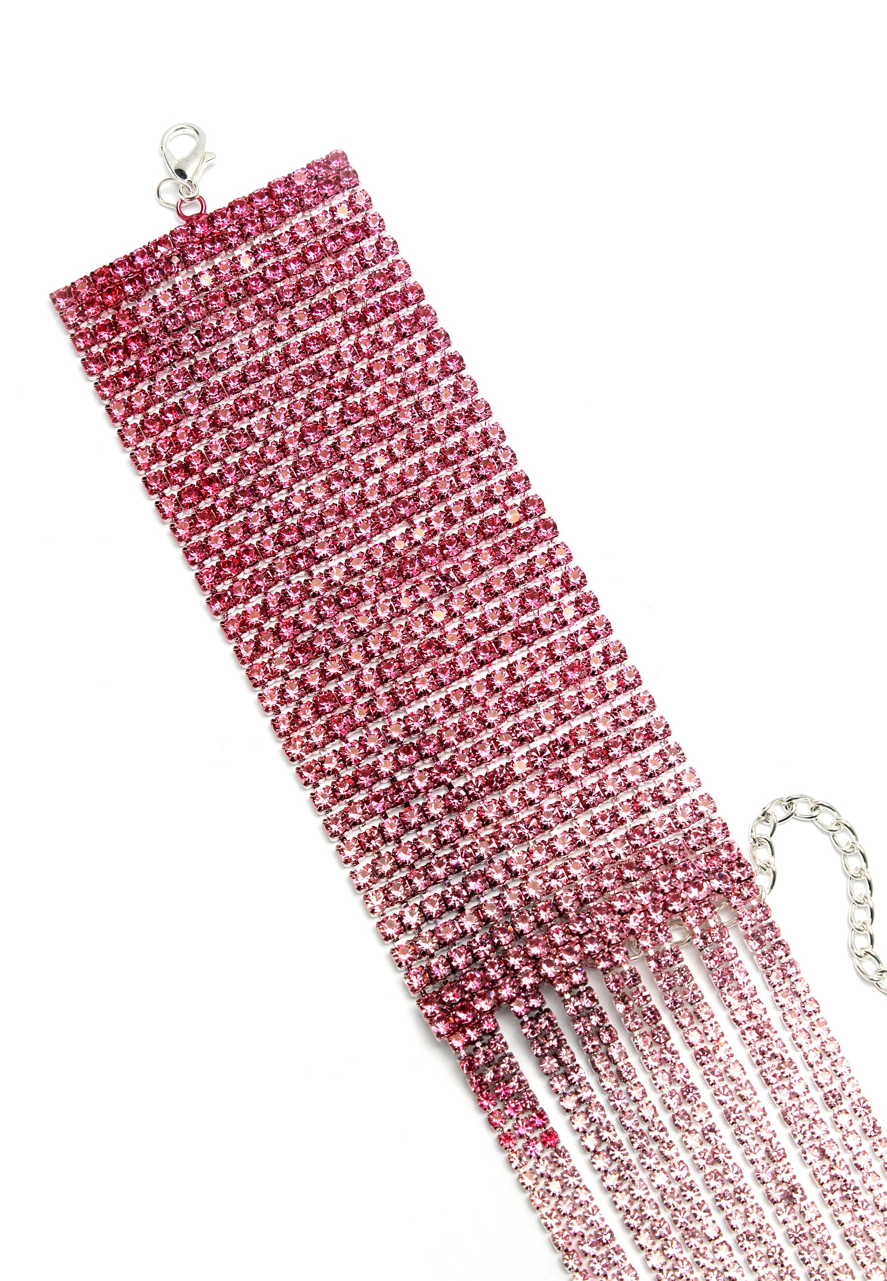 Rosa glitter Chevron armband