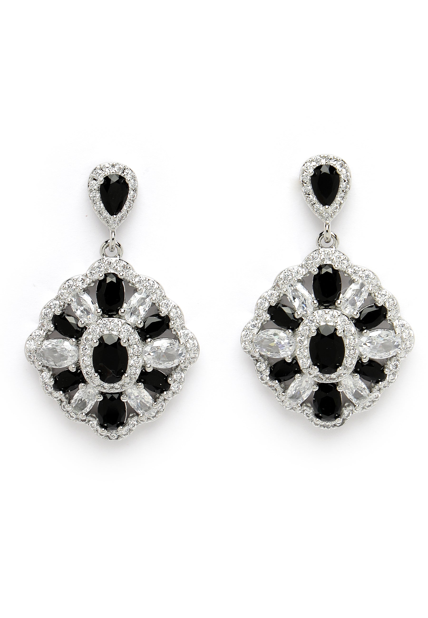 Cubic Zirconia Statement Earrings