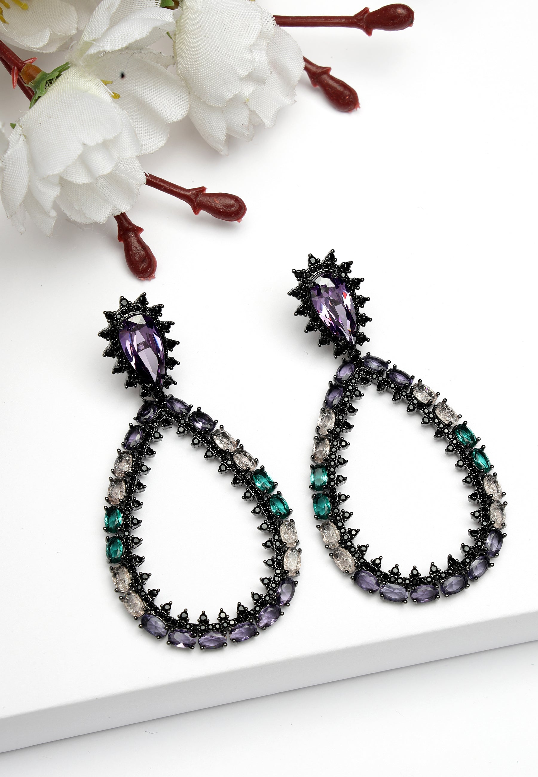 Zirconia Water Drop Earrings