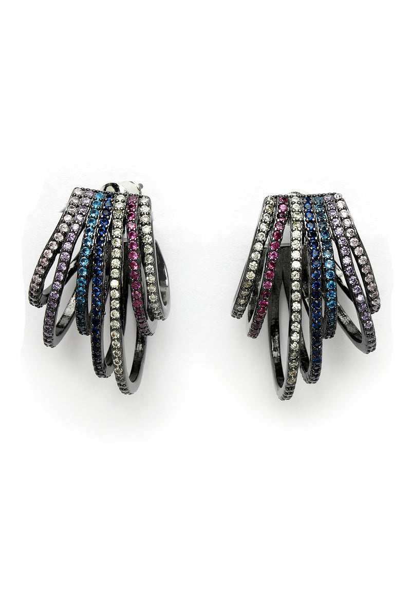 Zirkonia Fringe Studs