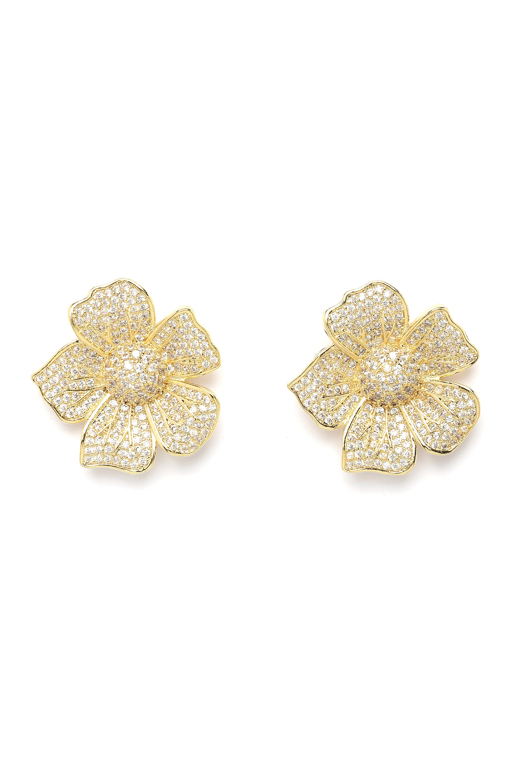 Pendientes de Stud Florales Radiantes