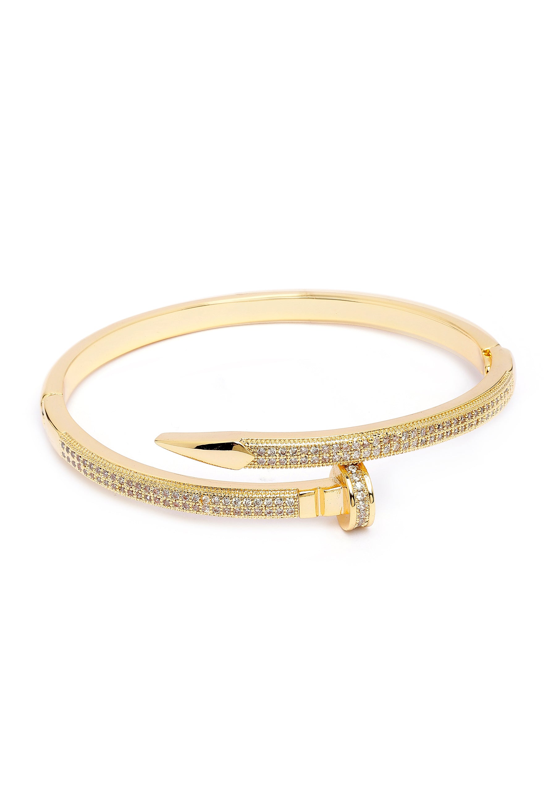 Scherpe Gouden Glanzende Bangle