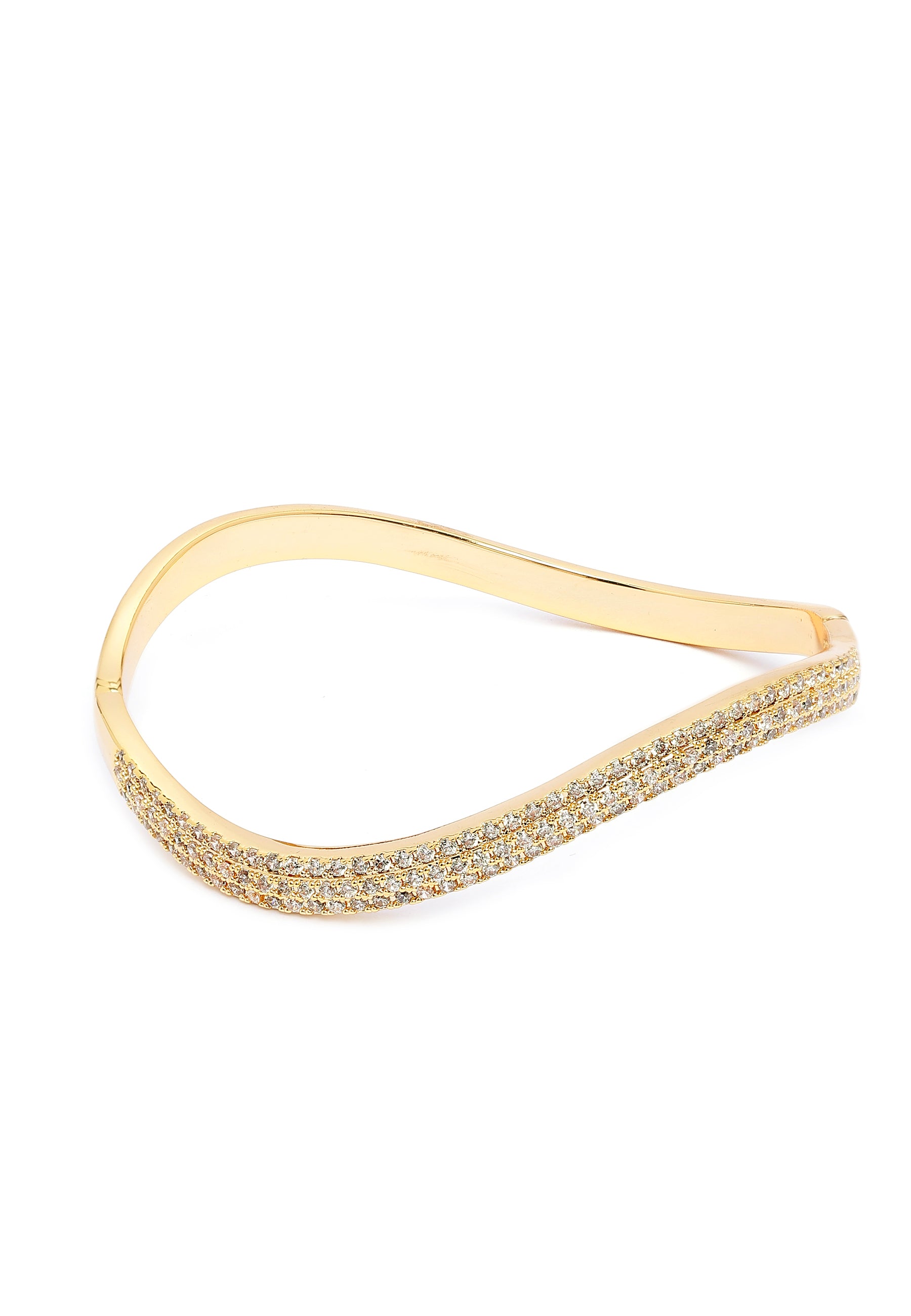 Gouden Gebogen Bangle