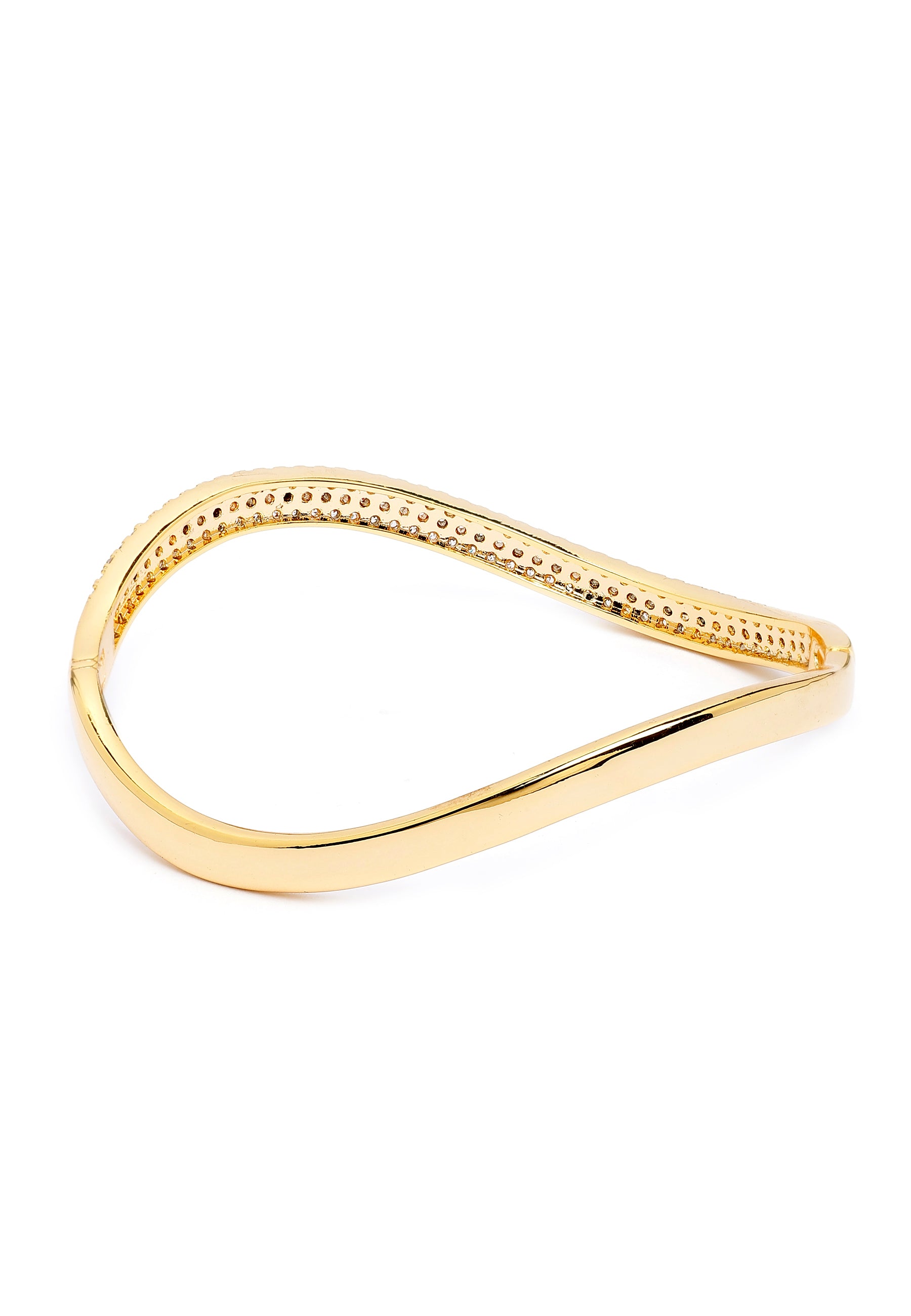 Gouden Gebogen Bangle