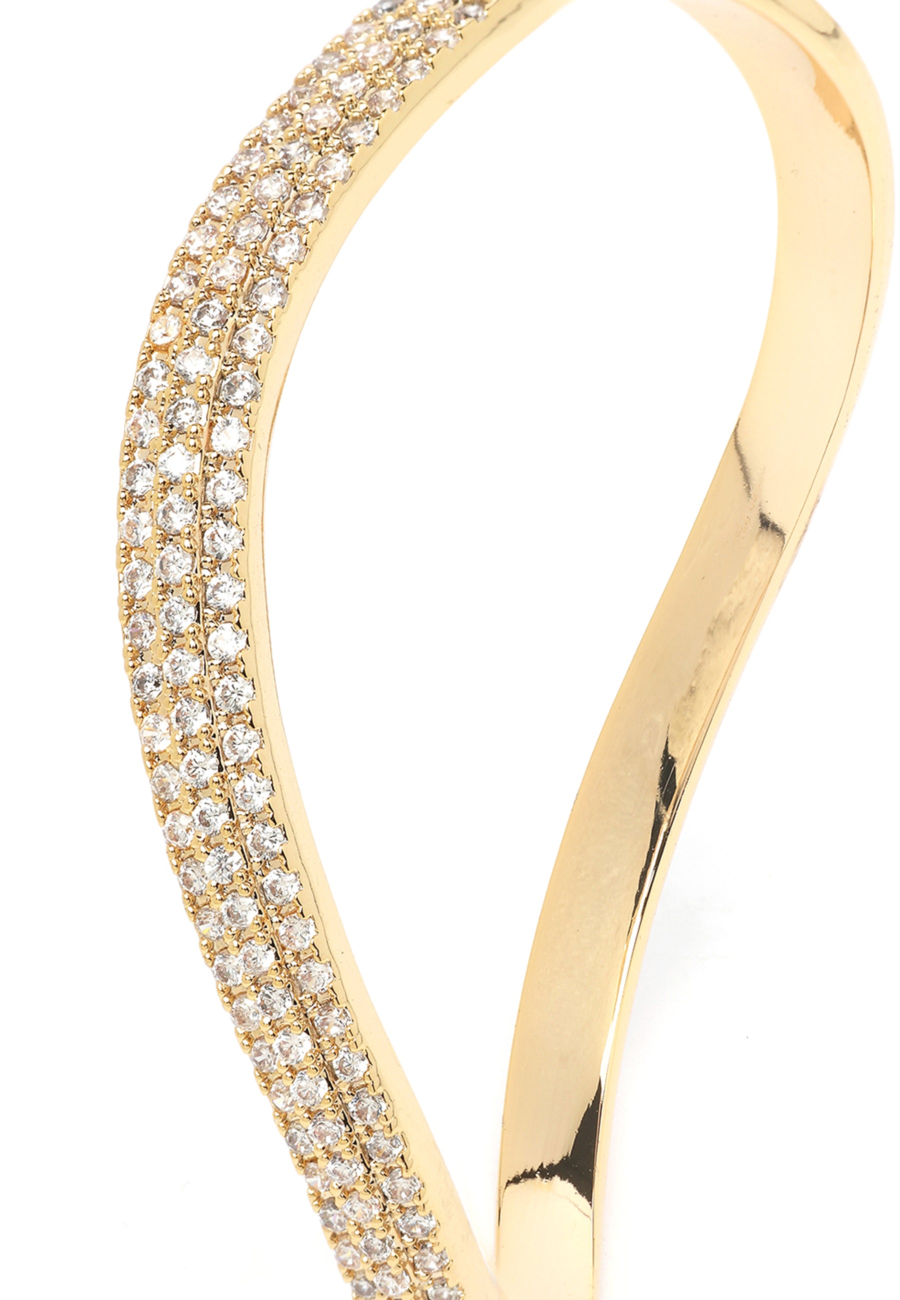 Brazalete Curvo Dorado