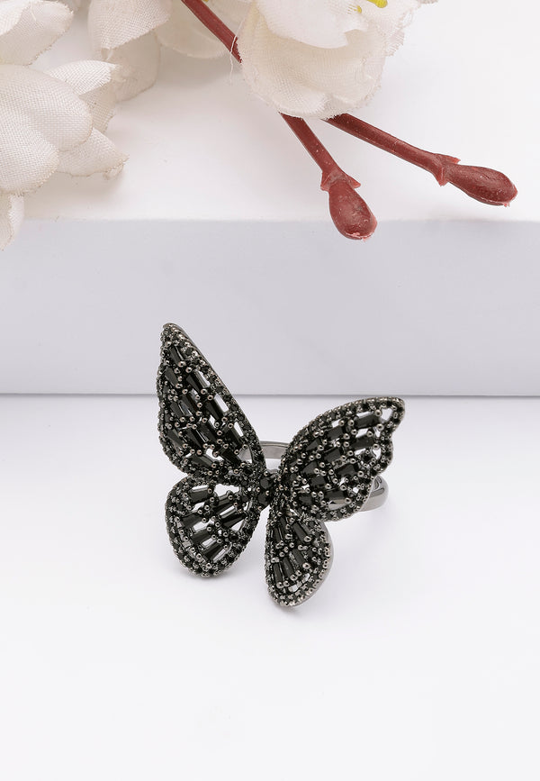 Anillo de Mariposa Contemporáneo