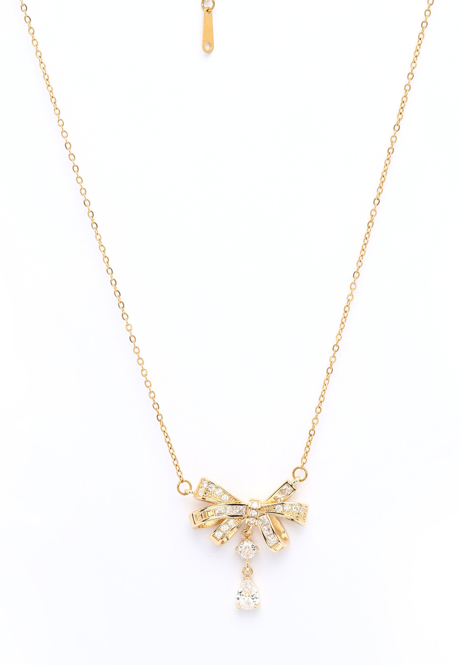 Golden Bow Necklace