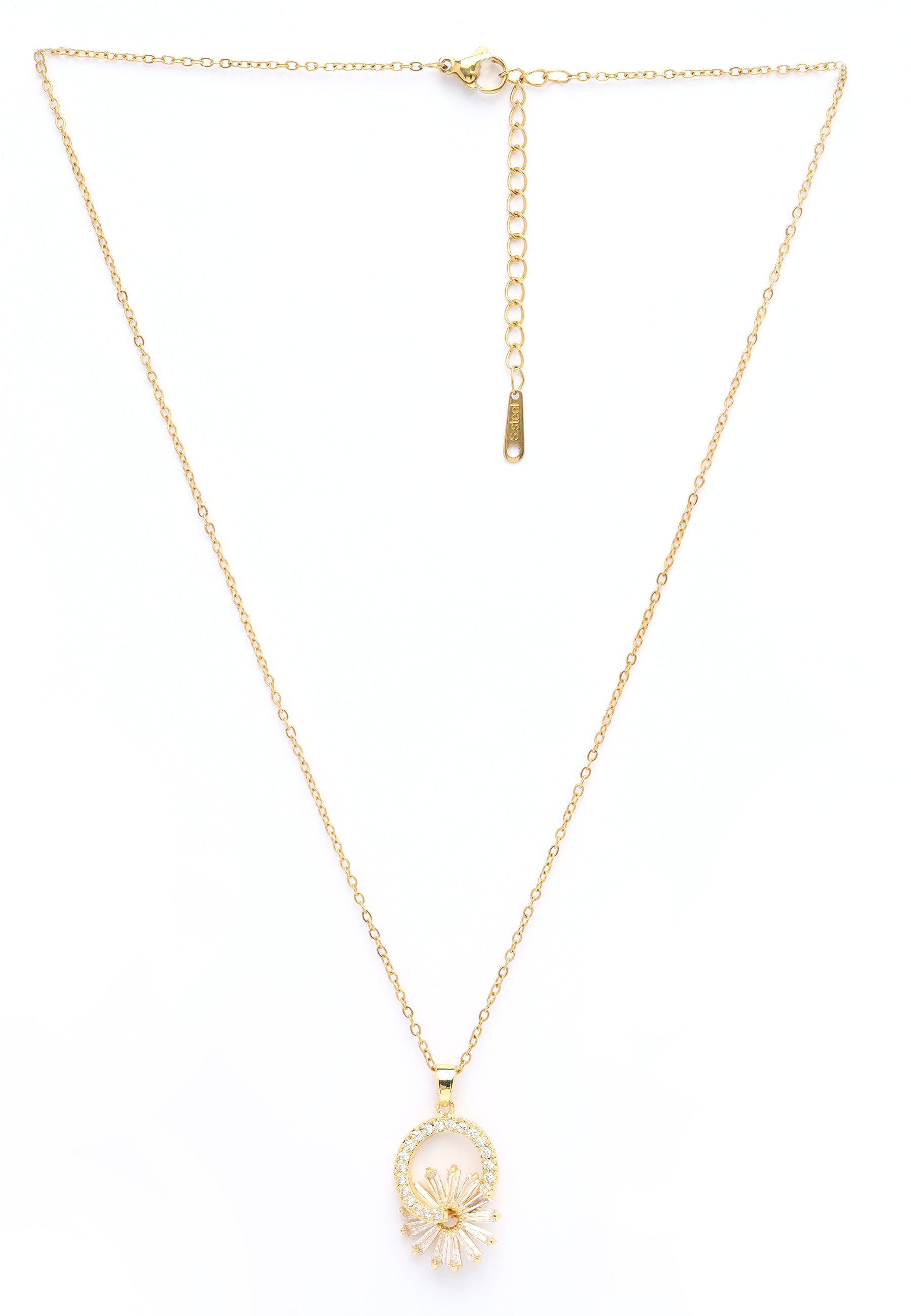 Gouden Zonneburst Ketting