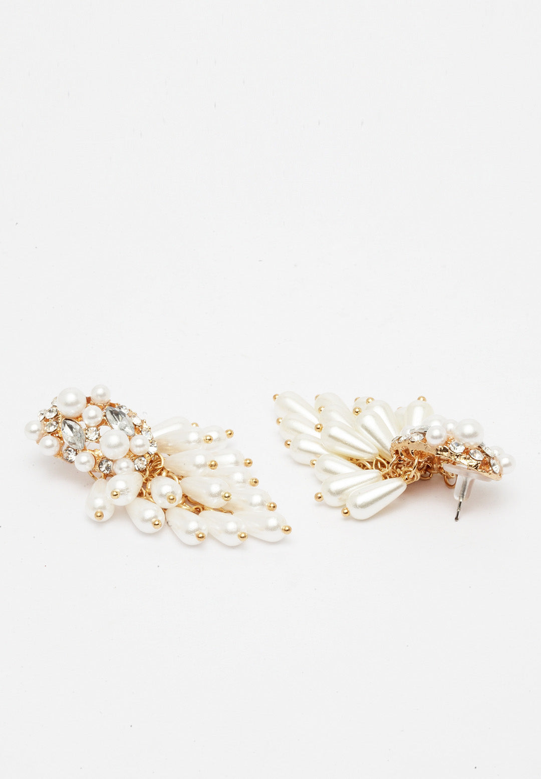 Asymmetrical Pearl Drop Earrings