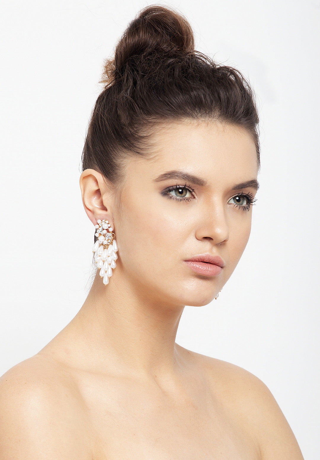 Boucles d'oreilles asymétriques avec perles