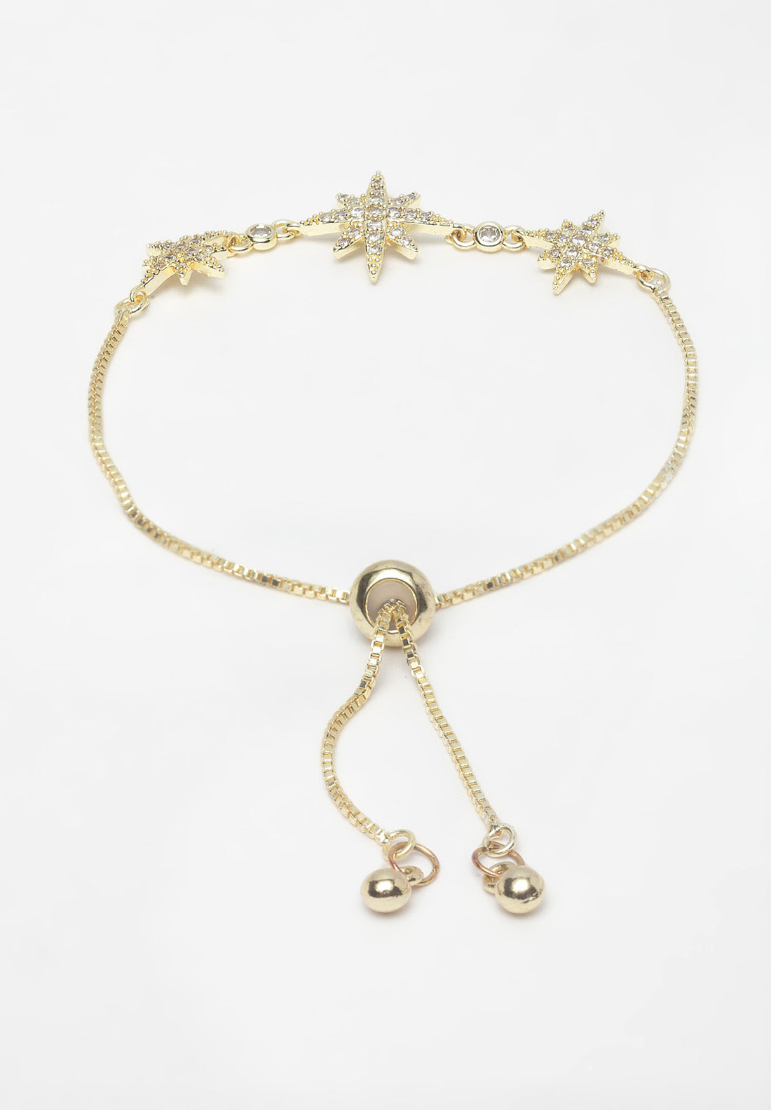 Goldenes Stern-Kristall-Armband