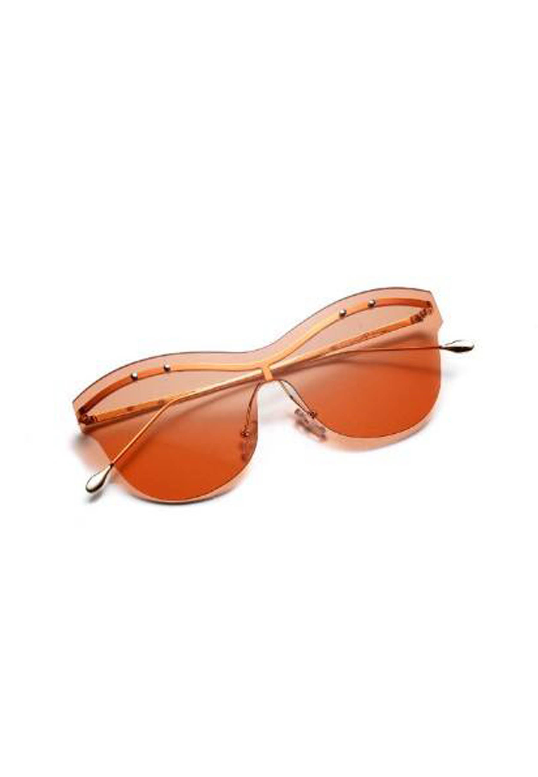 Okulary przeciwsłoneczne bez oprawek w kształcie motyla
