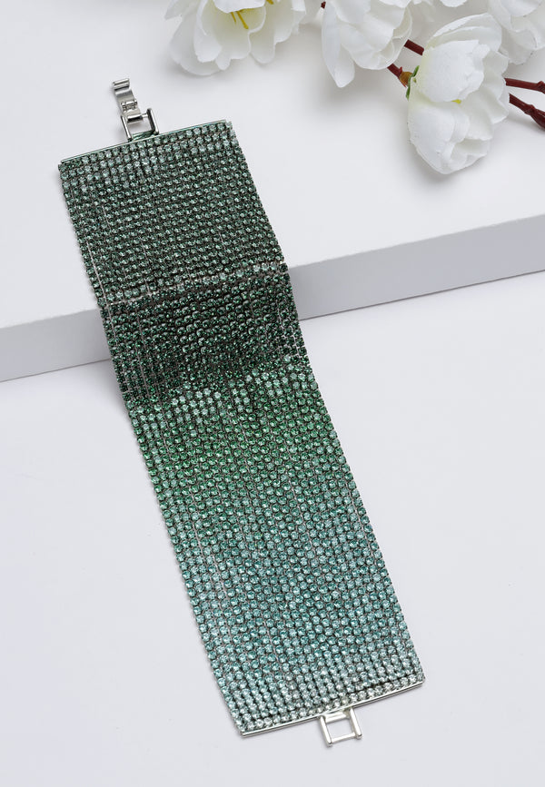 Bracciale Diva di lusso in verde