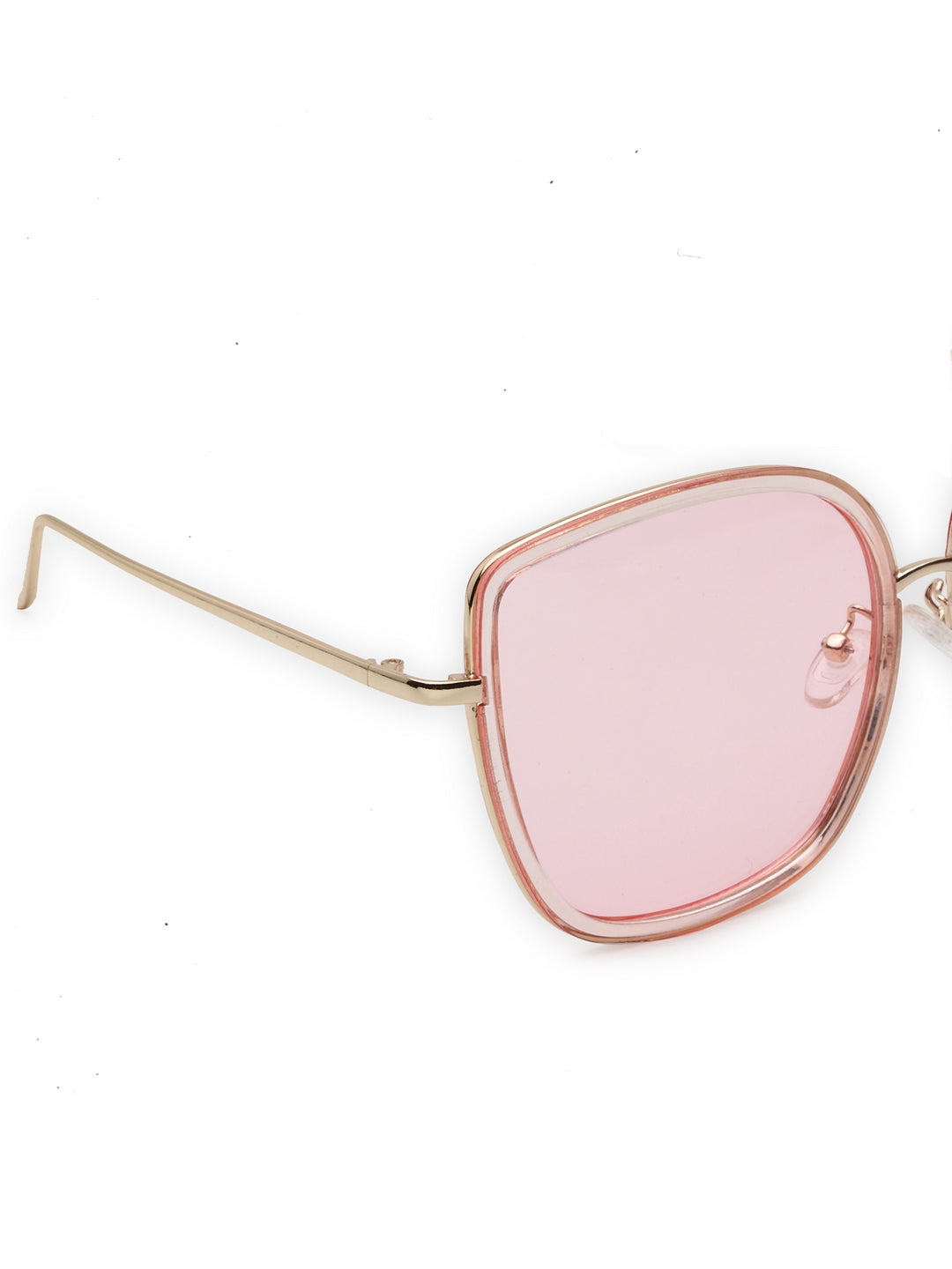 Occhiali da sole trasparenti alla moda da donna oversize estivi in ​​tonalità rosa