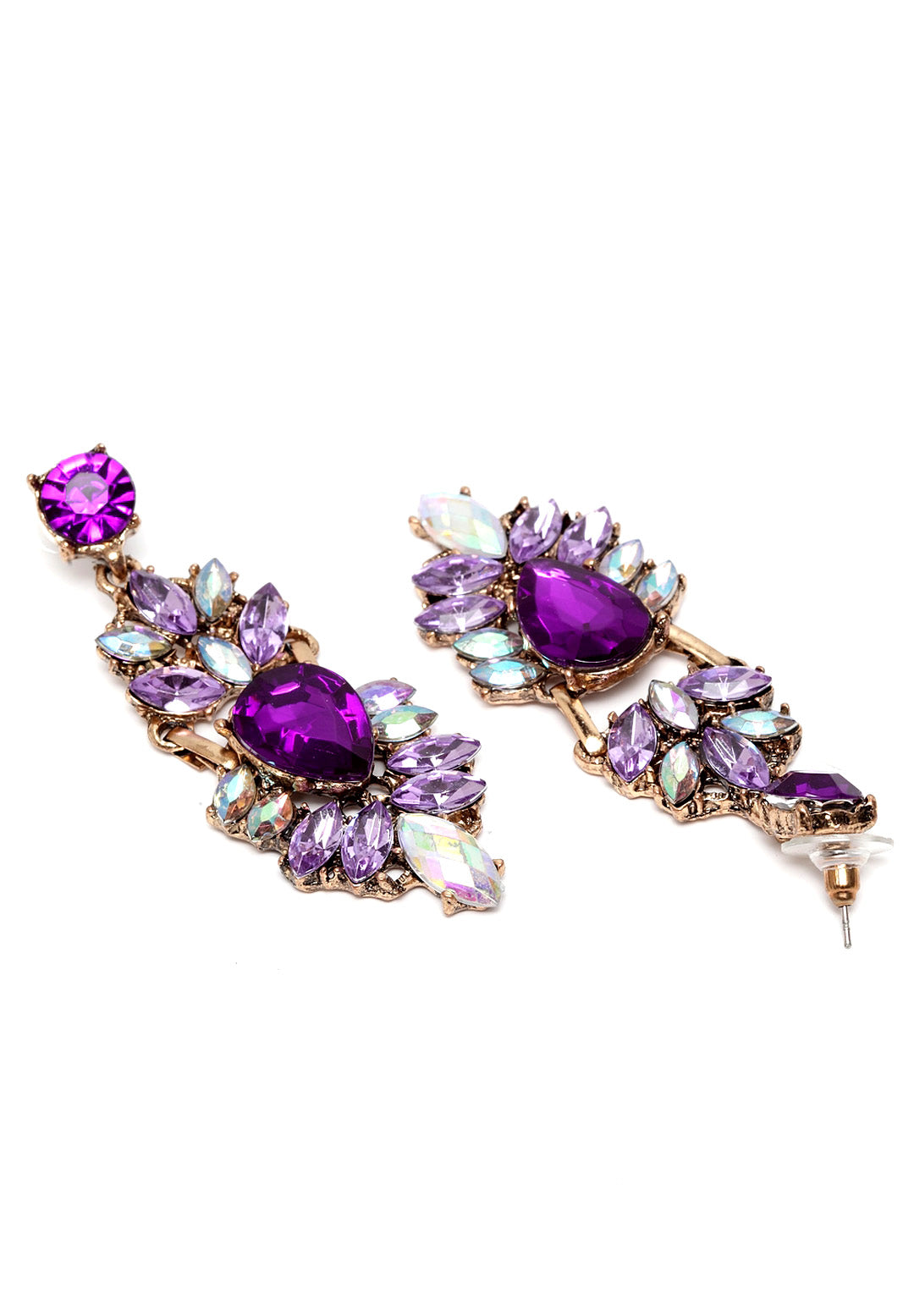Mystery Purple Vintage Statement Earrings